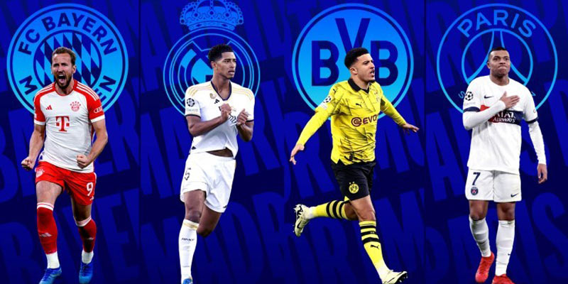 Lịch thi đấu chung kết C1 2024 sẽ diễn ra giữa Real Madrid và Dortmund